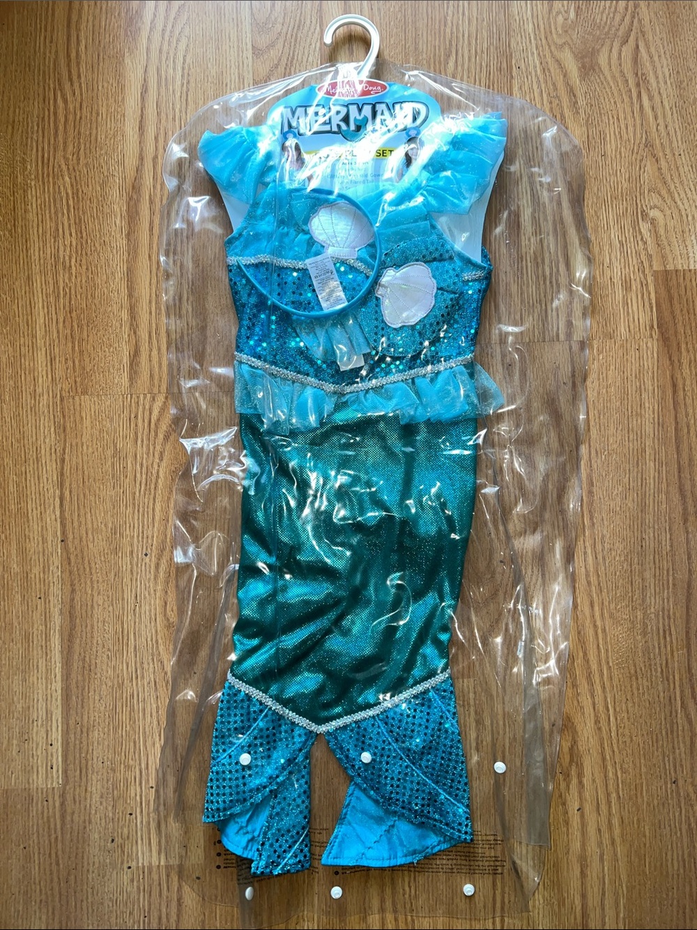 Melissa & Doug Teal and Turquoise Mermaid Costume Set